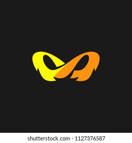 Abstract infinity logo template design. Endless symbol and icon, modern clean style vector illustration