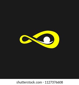 Abstract infinity logo template design. Endless symbol and icon, modern clean style vector illustration