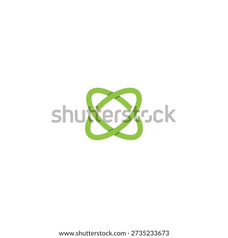 Abstract Infinity Loop Symbol logo icon flat vector design