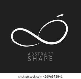 abstract infinity shape vector illutratin.eps