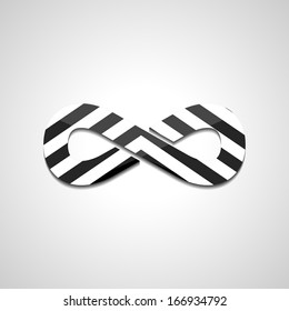Abstract Infinity symbol, style illustration