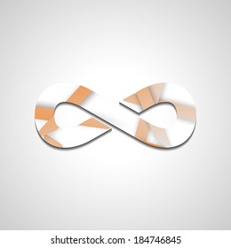 Abstract Infinity symbol, style illustration