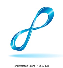 Abstract infinity symbol. Vector illustration.