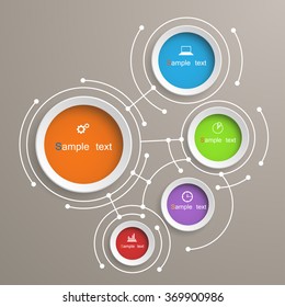 Abstract info graphic template