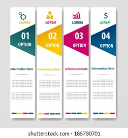 Abstract info graphics element origami style. Vector illustration