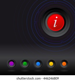 Abstract info graphics templates. Circles background.