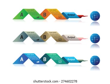 Abstract Infographic 3D. Vector illustration can be used for workflow layout, business step options, diagram, number template, web design.