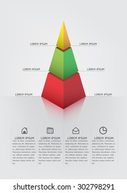 Abstract Infographic 3D. Vector illustration can be used for workflow layout, business step options, diagram, number template, web design.