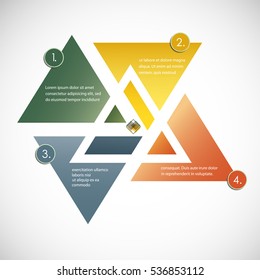 Abstract infographic background. Can be used for presentation, web design or marketing brochure. Modern Technology Vector Illustration.