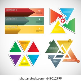 Abstract infographic background. Can be used for presentation, web design or marketing brochure. Modern Technology Vector Illustration.Step by step.