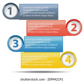 Abstract Infographic Background with Colorful Element