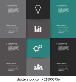 abstract infographic background with some special objects