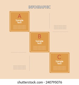 abstract infographic background with some special objects