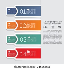 Abstract infographic. Can be used for workflow layout. Vector illustration Eps8.