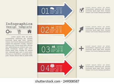 Abstract infographic. Can be used for workflow layout. Vector illustration Eps8.