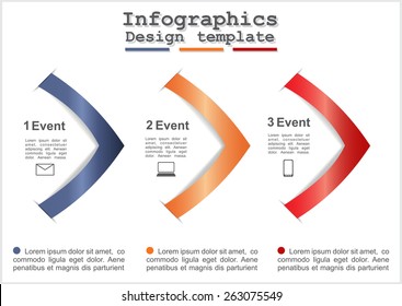 Abstract infographic. Can be used for workflow layout. Vector illustration Eps8.