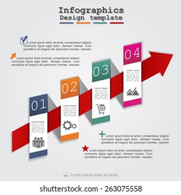 Abstract infographic. Can be used for workflow layout. Vector illustration Eps8.