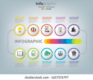 Gráficos infográficos abstractos con opciones e iconos pueden utilizarse para su diseño.