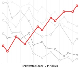 Abstract infographic chart vector illustration. Winner of competition