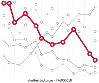 Abstract infographic chart vector illustration