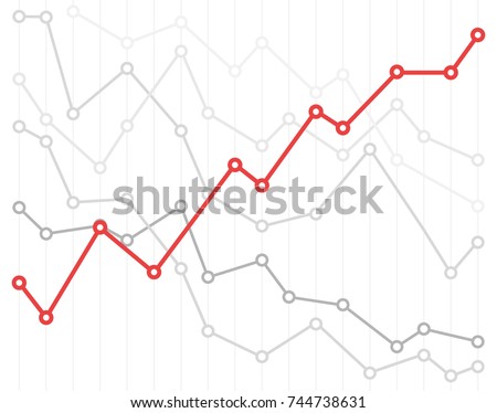Abstract infographic chart vector illustration. Winner of competition