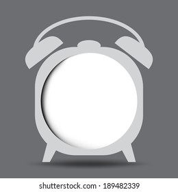 Abstract infographic clock frame can used for web design