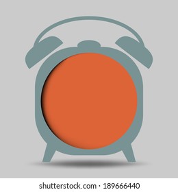 Abstract infographic clock frame can used for web design