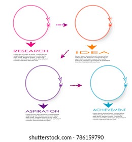 abstract infographic data chart template element vector