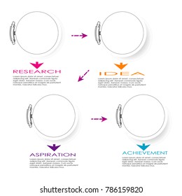 abstract infographic data chart template element vector
