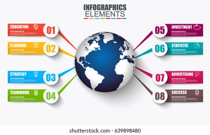 Abstract infographic data visualization vector design template. Can be used for steps, options, business processes, info graphics, workflow, diagram, flowchart concept, timeline, marketing icons.