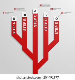 Abstract infographic design template.
