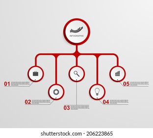 Abstract infographic design template.