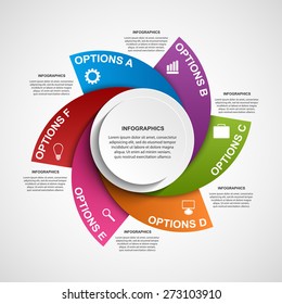 Abstract infographic design template. 