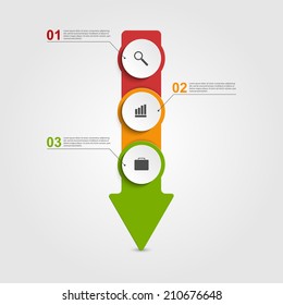Abstract infographic design template. Vector illustration.
