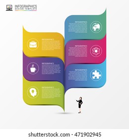 Abstract infographic design template. Vector illustration