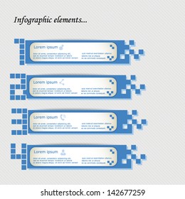 Abstract infographic element