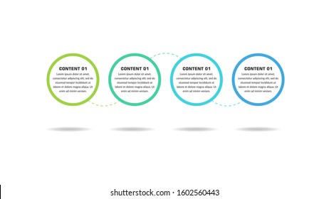 Abstract Infographic Element Line Style for Business Strategy