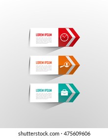 Abstract infographic elements set. Creative presentation slide template. Marketing brochure design. Scroll sheet model. Financial figure, step points list arrangement, Web application icon. Vector art