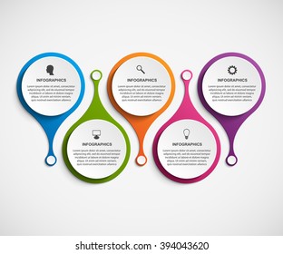 Abstract infographic in the form of metabolic. Design elements. 