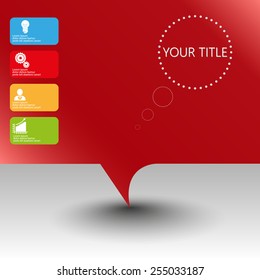 abstract infographic idea concept with place for your title