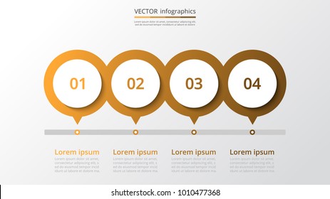 Abstract infographic milestones template with 4 steps for success. Business slide with four options for brochure, diagram, workflow, timeline, web design.