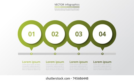 Abstract infographic milestones template with 4 steps for success. Business slide with five options for brochure, diagram, workflow, timeline, web design.