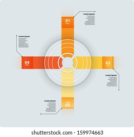 abstract infographic module