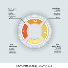 abstract infographic module