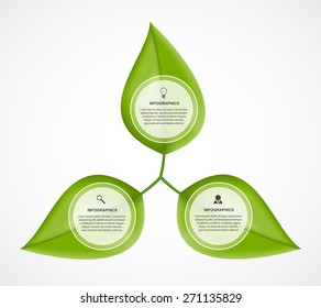 Abstract infographic. Nature concept. Vector illustration. 
