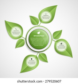 Abstract infographic. Nature concept. Vector illustration. 
