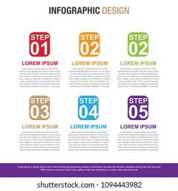 Abstract infographic number options template, business infographic template, Vector illustration