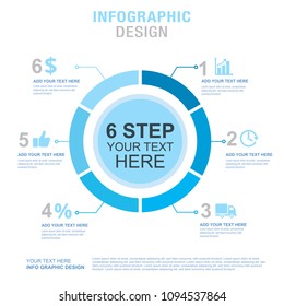 Abstract infographic number options template, business infographic template, Vector illustration