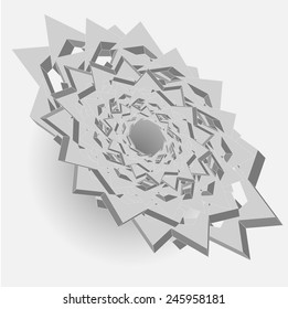 Abstract infographic paper. Vector illustration.