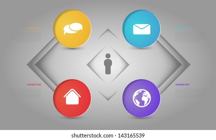abstract infographic template